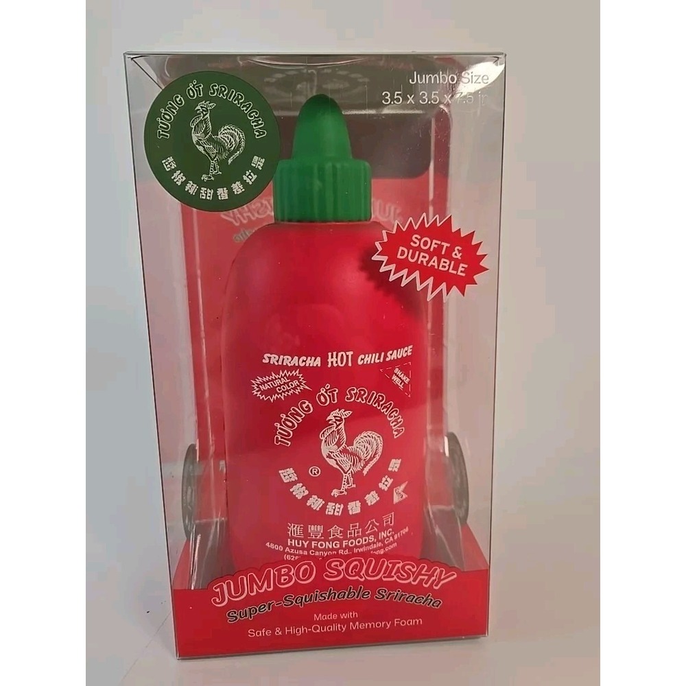 SRIRACHA JUMBO SQUISHY SRIRACHA HOT CHILI SAUCE SQUISHY JUMBO * NEW *